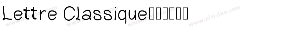 Lettre Classique字体转换